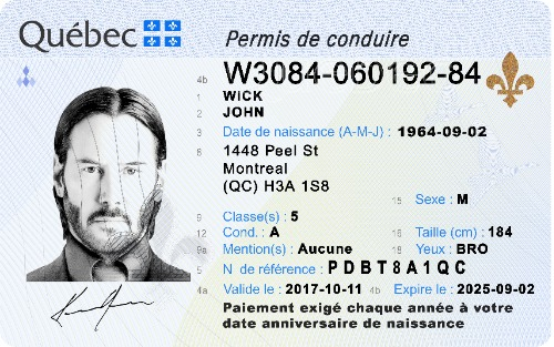 Spécimen de la Carte Physique